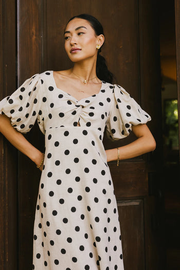 Twisted knot chest dress 