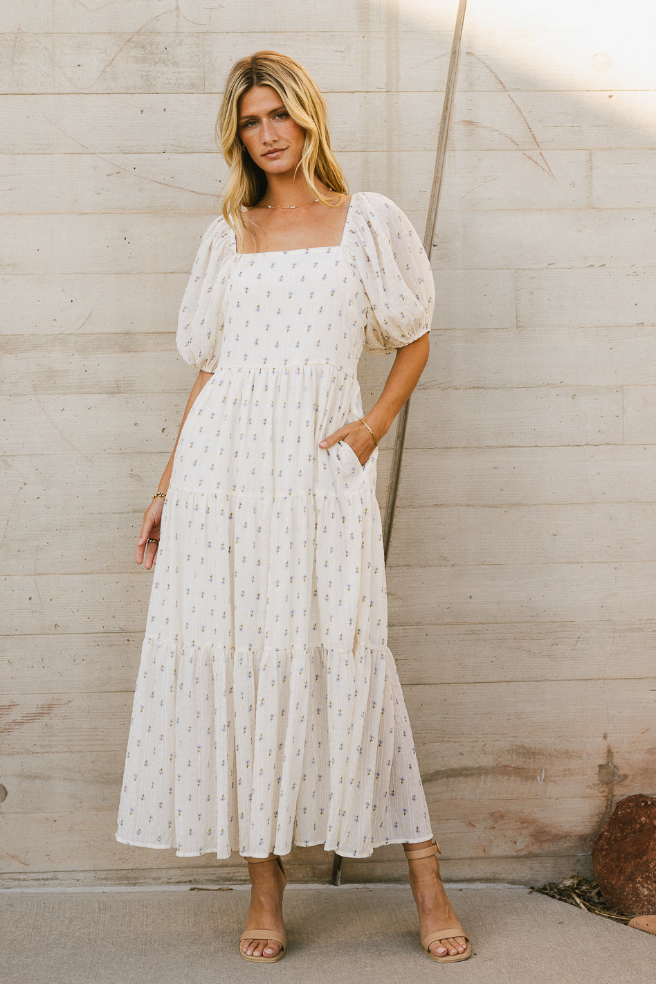 Landrie Ditsy Floral Dress in Blue - FINAL SALE Landrie Ditsy Floral Dress in Blue - FINAL SALE