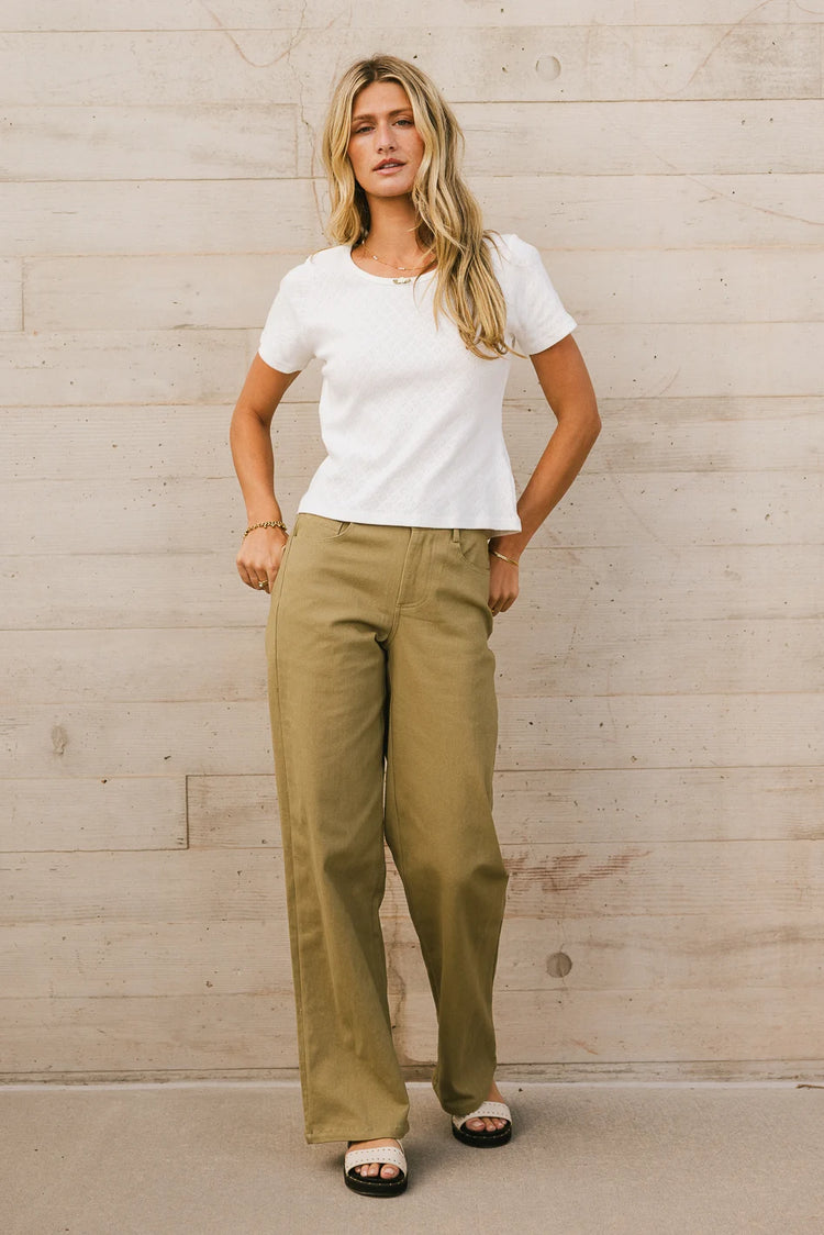 Pants in olive 