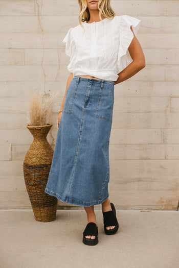 Marina Denim Skirt - FINAL SALE