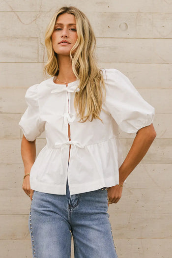 Blouse in white 