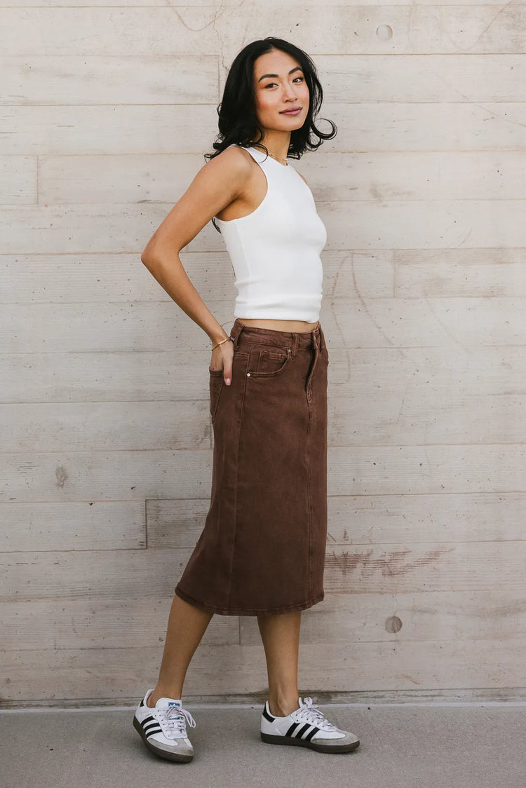 Skirt in brown 