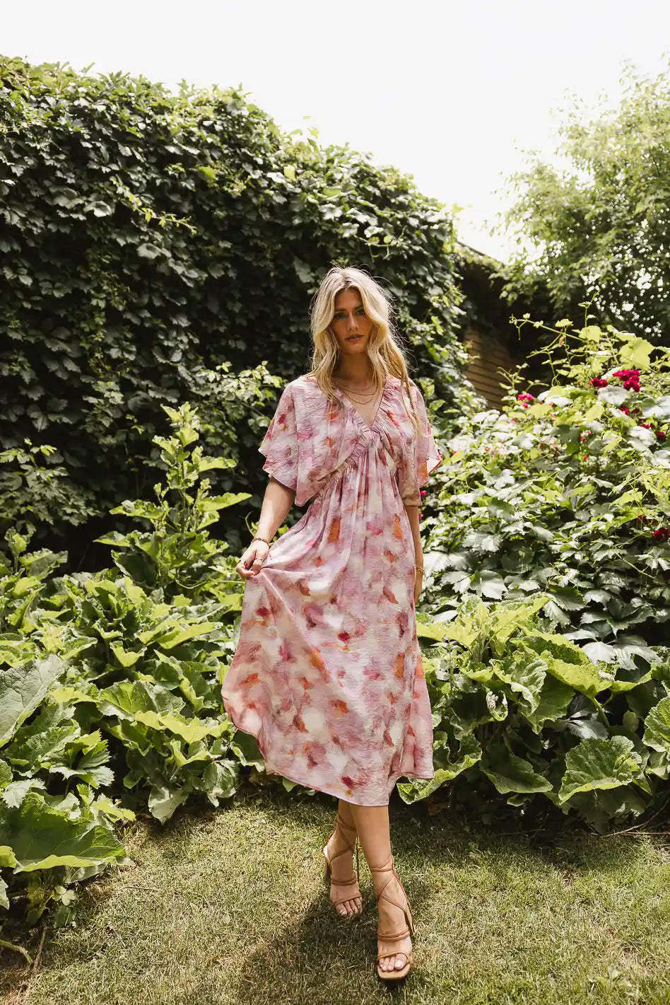 Hyacinth Watercolor Midi Dress - FINAL SALE Hyacinth Watercolor Midi Dress - FINAL SALE