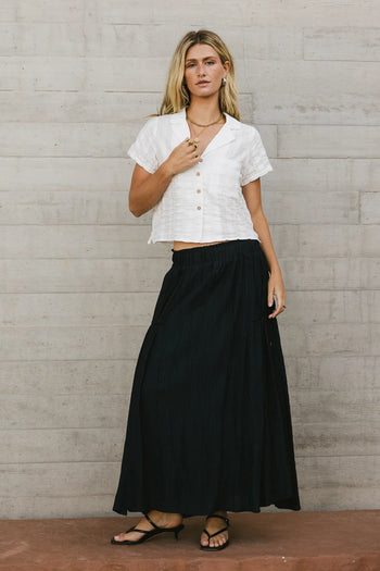 Maxi skirt in navy 