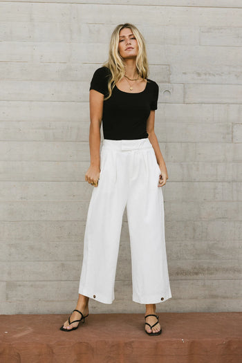 Short sleeves top in black 