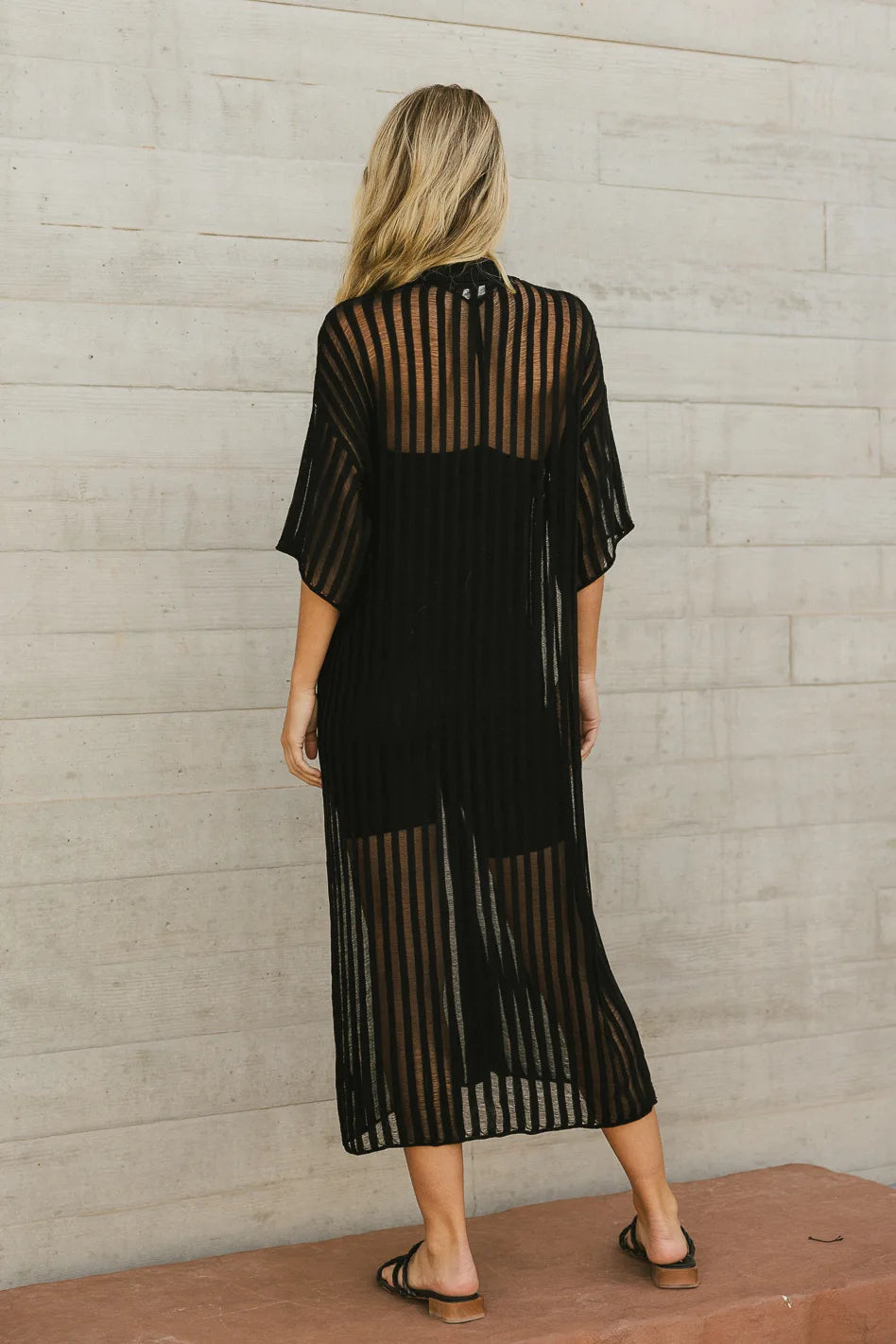 Midi dress in black 