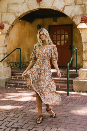 Raina Floral Midi Dress - FINAL SALE Raina Floral Midi Dress - FINAL SALE
