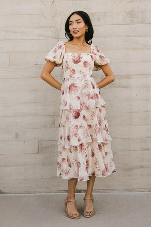 green emerald velvet dress Xara Floral Midi Dress