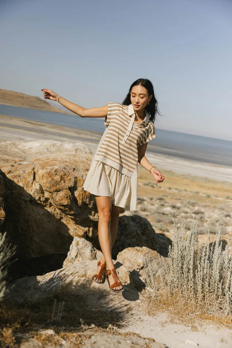 Striped mini dress 