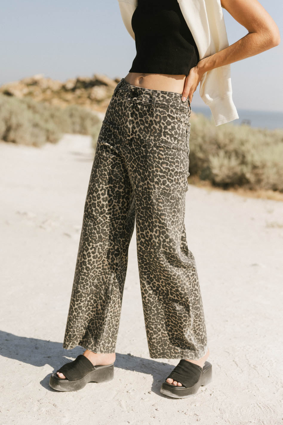 Leopard print jeans womens best sale