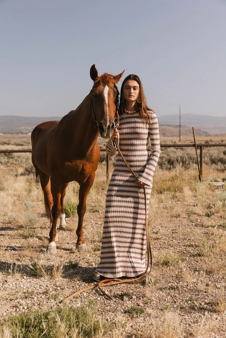 Maxi striped dress 