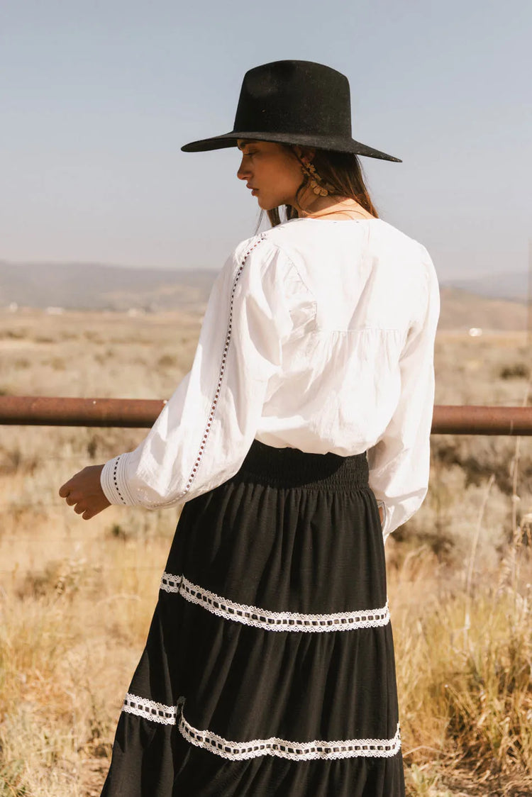 Woven top in white 