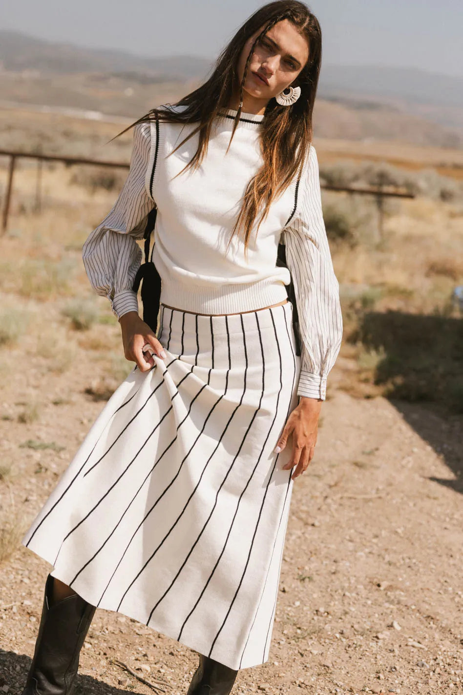winslow pleated midi dress Winslow Knit Midi Skirt