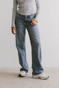 Medium wash denim jeans 