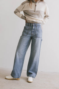 utility denim wash jeans