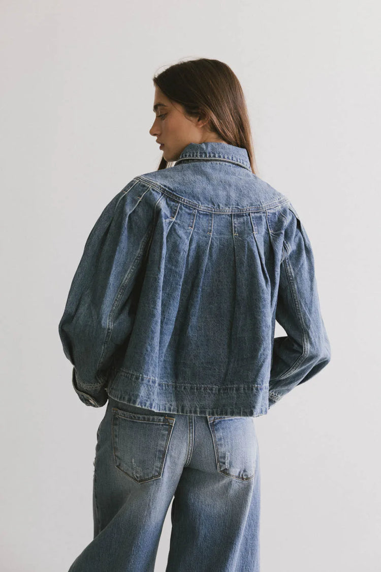 Medium wash denim jacket 