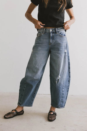 Lex Barrel Jeans in Medium Wash - FINAL SALE