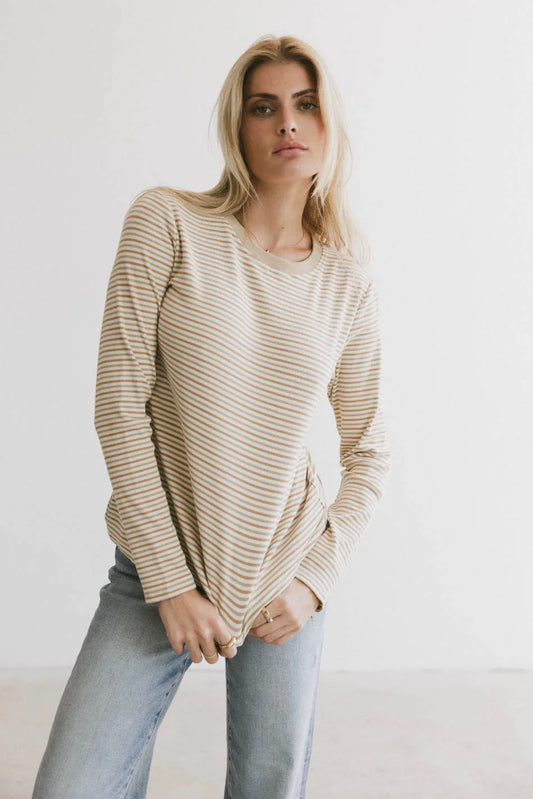 Knit top in cream 