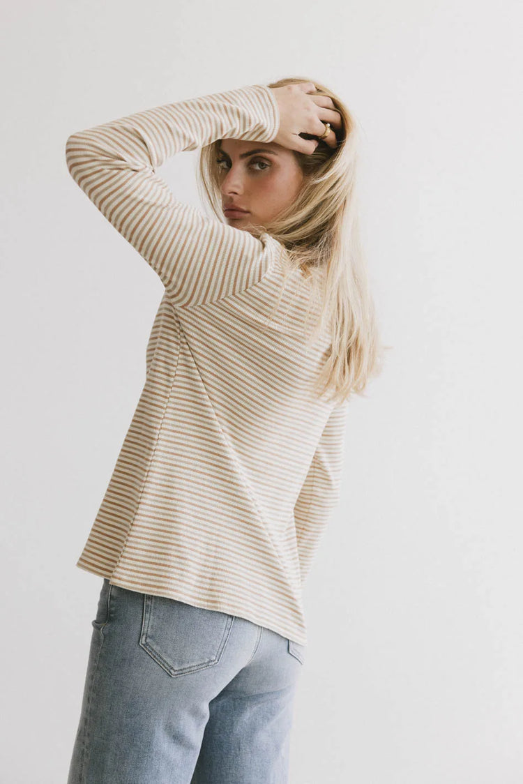 Striped basic top 