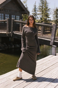 Sweater dress in grey 