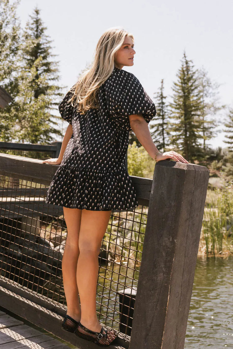 Short sleeves mini dress