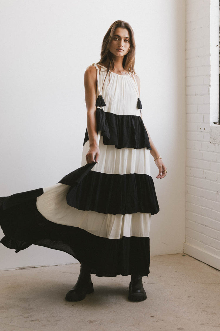 tiered maxi dress