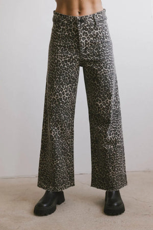 Kortnee Leopard Print Jeans - FINAL SALE