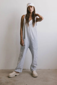 Overall in light wash 