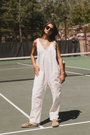 Marie Jumpsuit in Cream - FINAL SALE