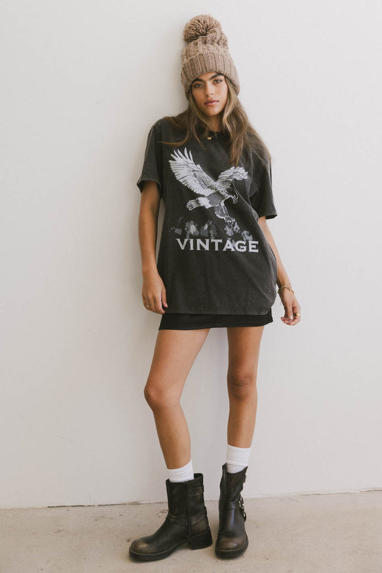 washed graphic short sleeve tee