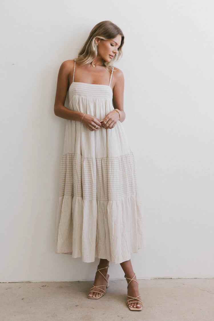 Maxi dress in oatmeal 