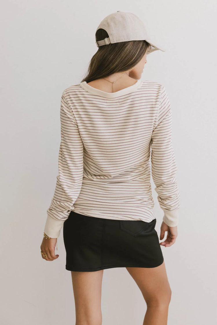 Striped basic top 