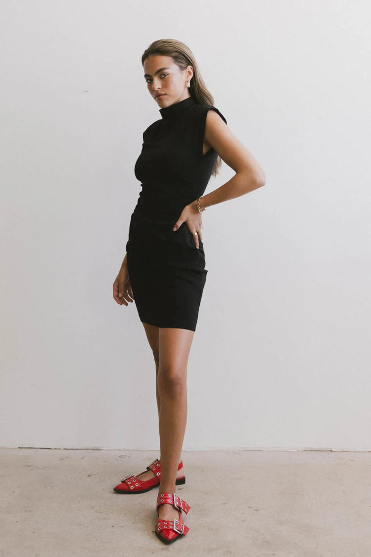 Knit dress in black 