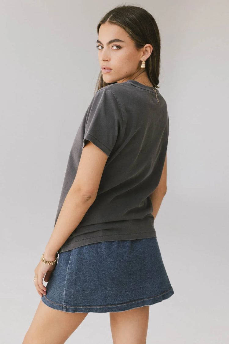 Basic top in charcoal 