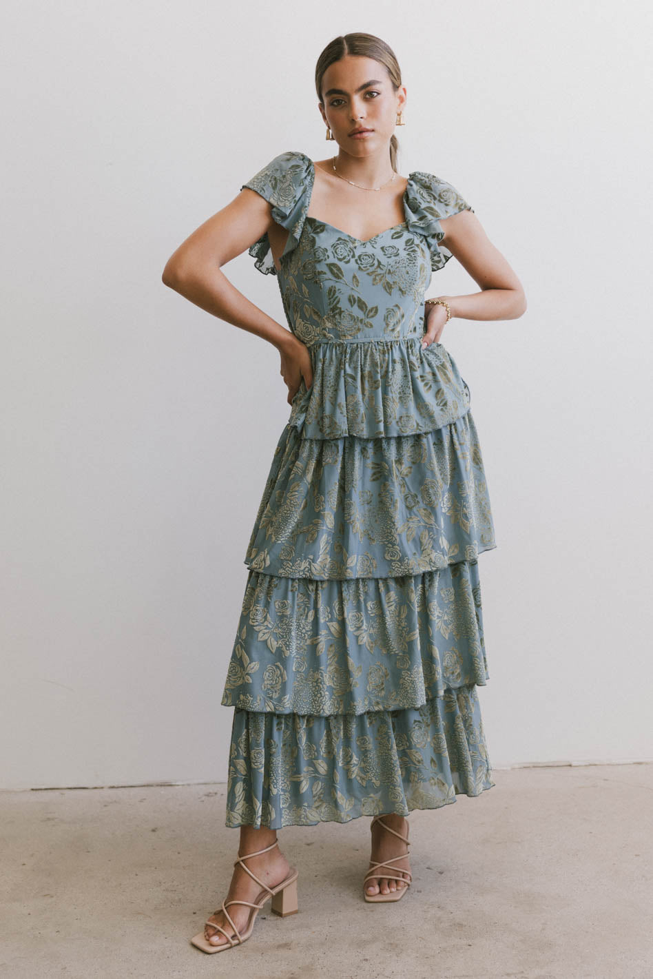 Rosera Floral Tiered Dress bohme