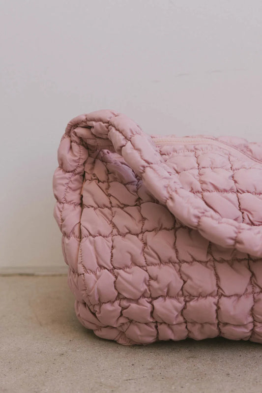 Quilted pink bag 