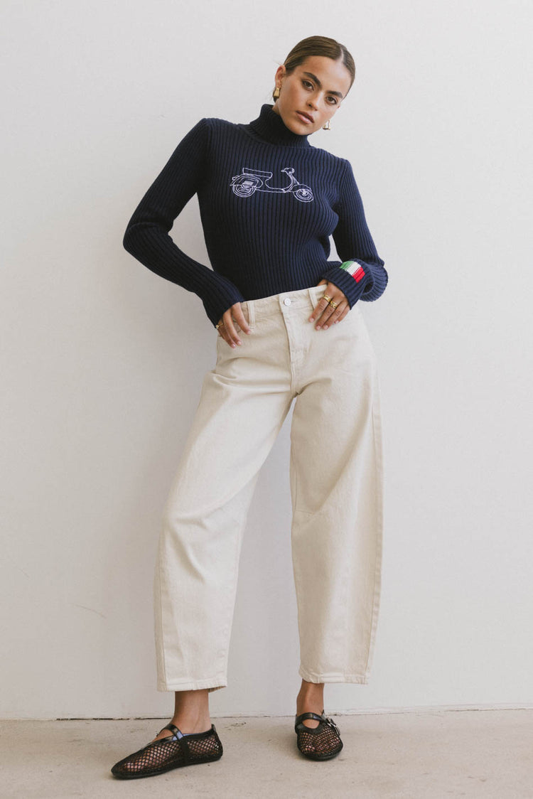 NAVY BLUE SCOOTER SWEATER