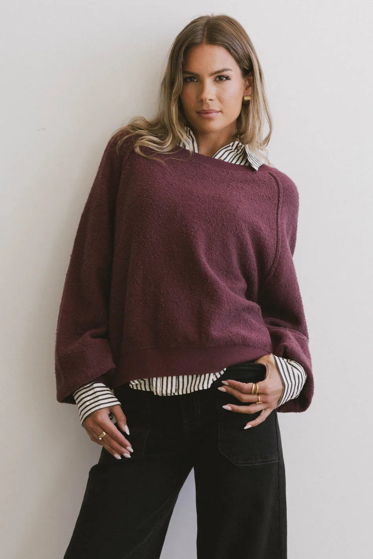 Burgundy sweater 