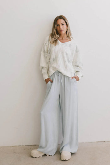 Ellis Waffle Knit Top in Tie Dye - FINAL SALE