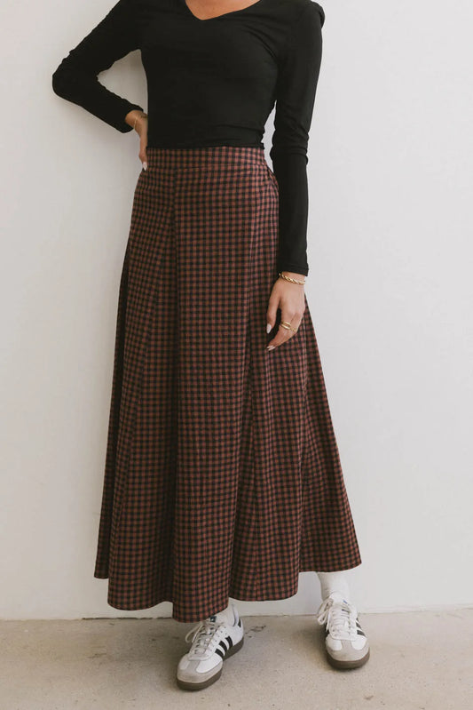 Skirt in burgundy 