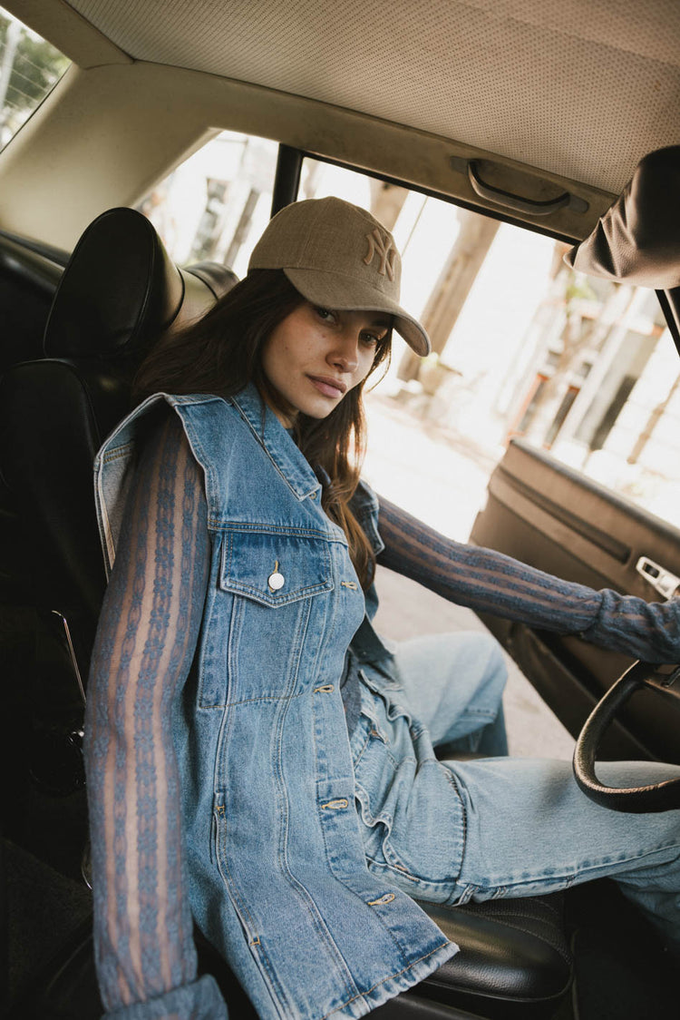 denim vest