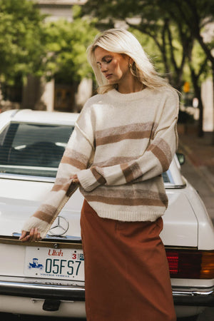 Allurah Striped Sweater