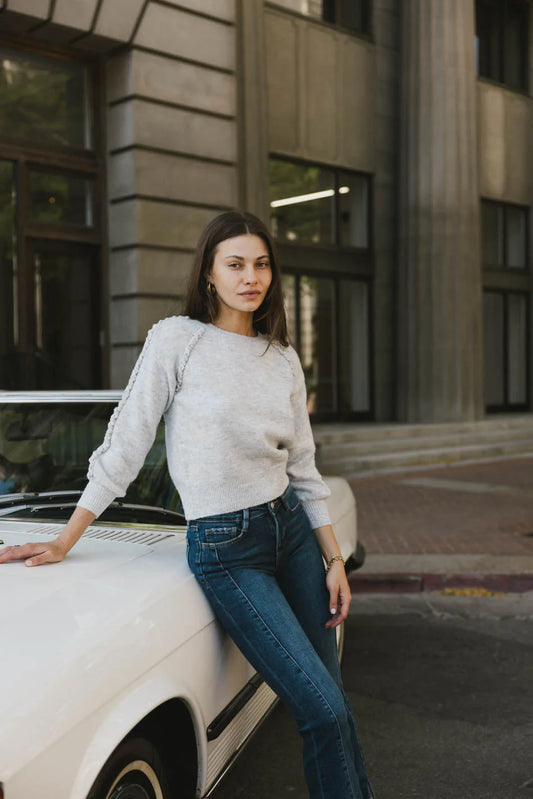 Knit top in grey 