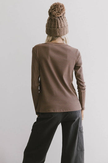 Striped knit top
