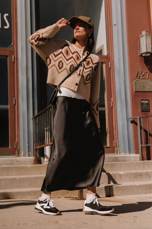 Maxi skirt in black 