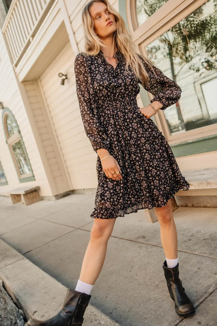 Mini floral dress