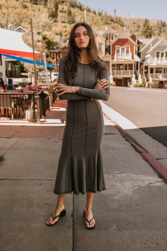 Midi grey dress 