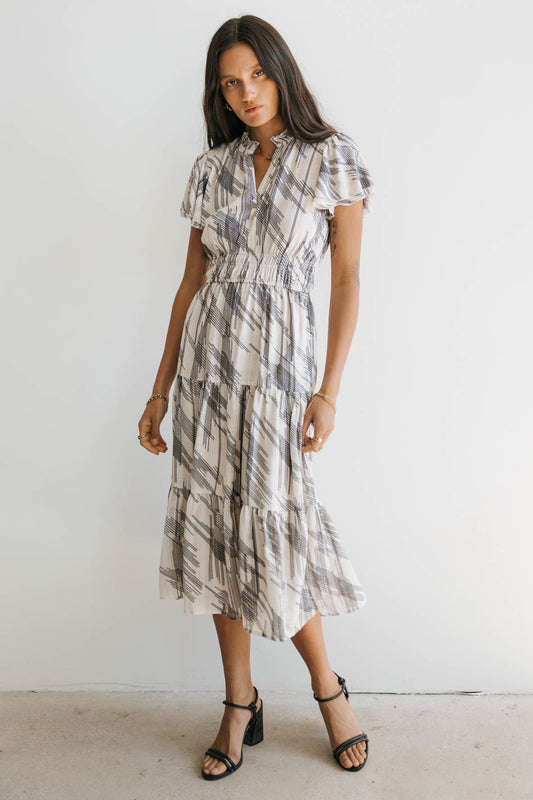 abstract midi dress
