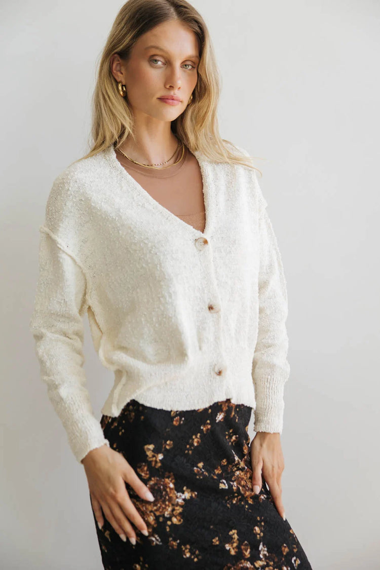 Cardigan in cream 