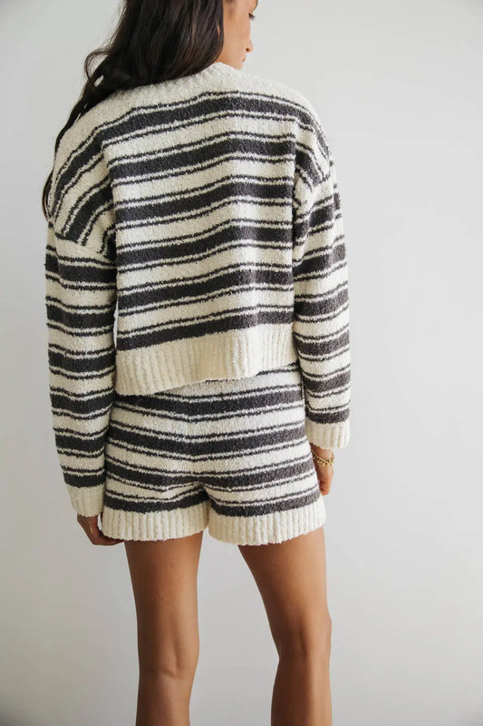 Striped knit sweater 